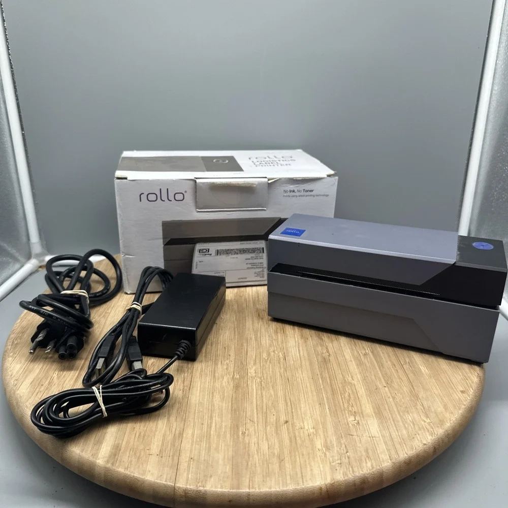 Rollo X1038 Label Printer Direct Thermal High Speed Printer w/Power Cord Tested